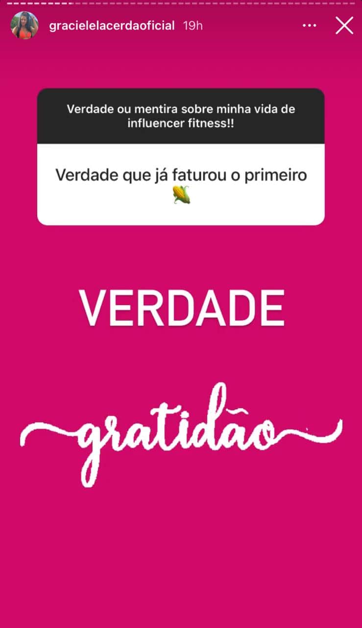 Graciele Lacerda fala sobre vida financeira (Reprodução) Graciele Lacerda fala sobre vida financeira (Reprodução)