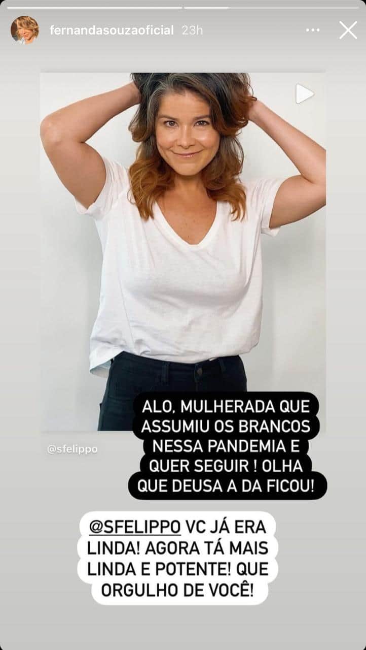 Fernanda Souza declara amor para a amiga e fala sobre importância de se aceitar (Reprodução) Fernanda Souza declara amor para a amiga e fala sobre importância de se aceitar (Reprodução)