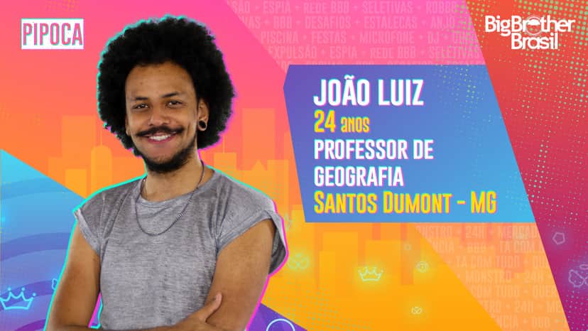João Luiz foi anunciado no "BBB21" (Foto: Divulgação/TV Globo) João Luiz foi anunciado no "BBB21" (Foto: Divulgação/TV Globo)