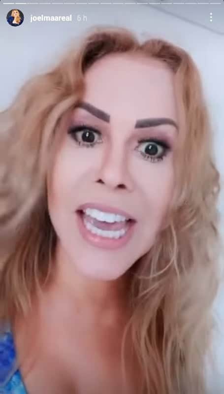 Joelma cantou um trecho de sua música (Foto: Reprodução) Joelma cantou um trecho de sua música (Foto: Reprodução)