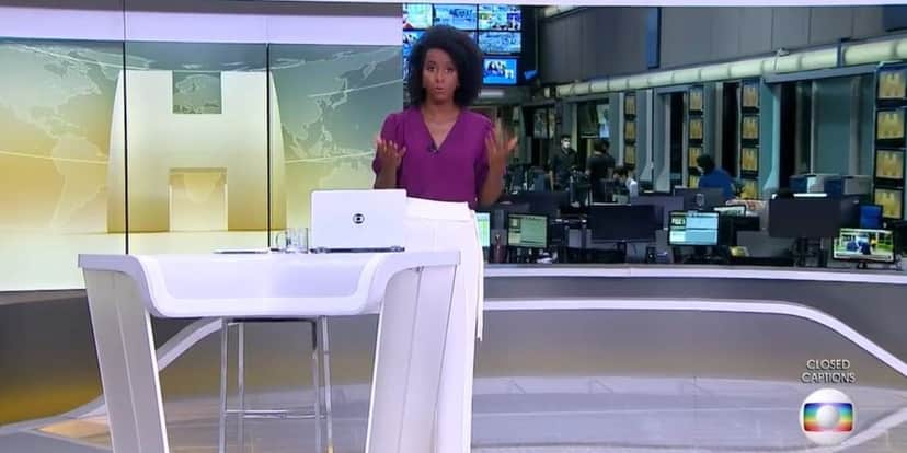Maju Coutinho no "Jornal Hoje" (Foto: Reprodução/TV Globo) Maju Coutinho no "Jornal Hoje" (Foto: Reprodução/TV Globo)