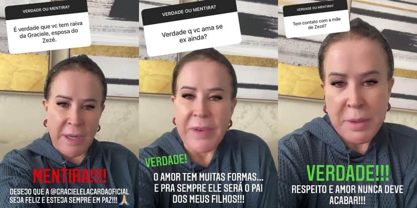 Zilu não escondeu nada sobre a família de seu ex-marido (Foto: Reprodução/Instagram) Zilu não escondeu nada sobre a família de seu ex-marido (Foto: Reprodução/Instagram)