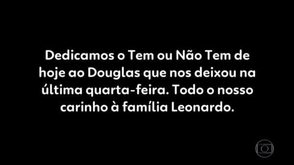O Caldeirão, apresentado por Luciano Huck, deu notícia sobre morte de participante O Caldeirão, apresentado por Luciano Huck, deu notícia sobre morte de participante