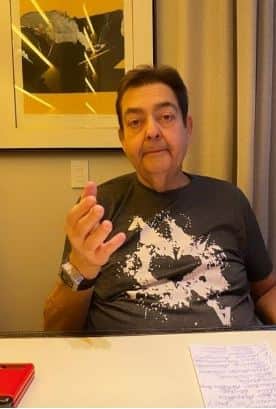 Faustão é flagrado em reunião com filho (Reprodução) Faustão é flagrado em reunião com filho (Reprodução)