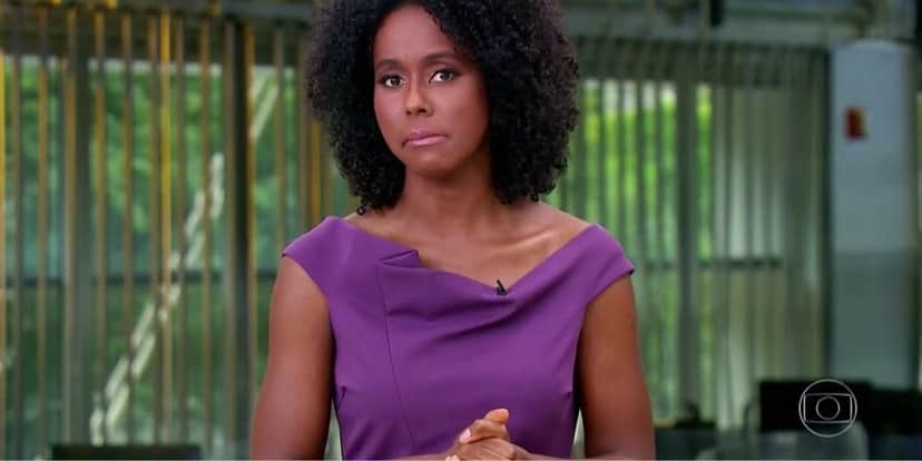 <strong>Maju Coutinho durante o Jornal Hoje desta quinta-feira (18) (Foto: Reprodução / Globo)</strong> <strong>Maju Coutinho durante o Jornal Hoje desta quinta-feira (18) (Foto: Reprodução / Globo)</strong>