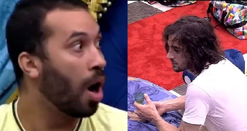 Gil ficou em choque com revelações de Fiuk (Foto: Reprodução) BBB21 Gil ficou em choque com revelações de Fiuk (Foto: Reprodução) BBB21