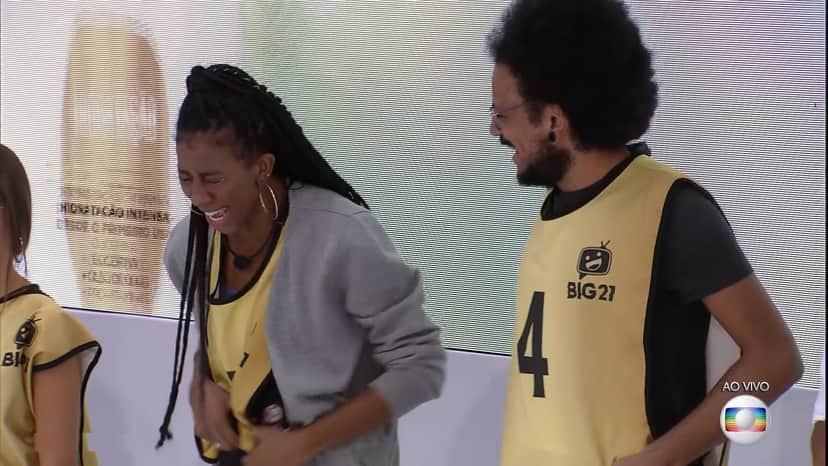 Camilla de Lucas e João Luiz se dão melhor na prova do líder do BBB21 (Foto: Reprodução) Camilla de Lucas e João Luiz se dão melhor na prova do líder do BBB21 (Foto: Reprodução)