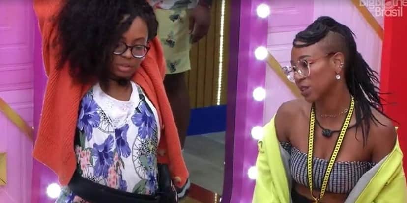 Lumena e Karol Conká no BBB21 (Foto: Reprodução) Lumena e Karol Conká no BBB21 (Foto: Reprodução)