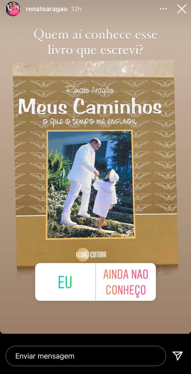 Renato Aragão via stories do Instagram (Foto: Reprodução) Renato Aragão via stories do Instagram (Foto: Reprodução)