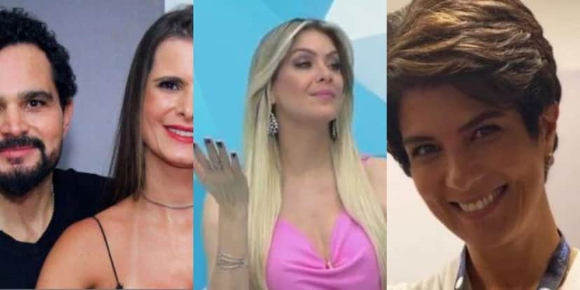 Flávia Camargo e Luciano, Renata Fan e Mariana Godoy (Reprodução) Flávia Camargo e Luciano, Renata Fan e Mariana Godoy (Reprodução)