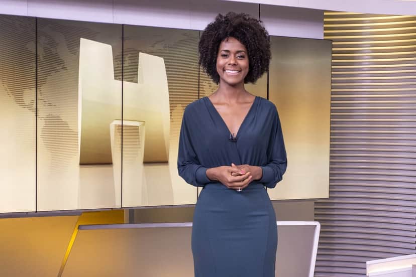 Maju Coutinho no Jornal Hoje (Foto: Reprodução / Globo) Maju Coutinho no Jornal Hoje (Foto: Reprodução / Globo)