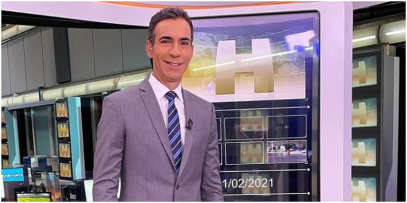 César Tralli assumiu o Jornal Hoje e está tendo problemas com a audiência (Foto: Reprodução) César Tralli assumiu o Jornal Hoje e está tendo problemas com a audiência (Foto: Reprodução)