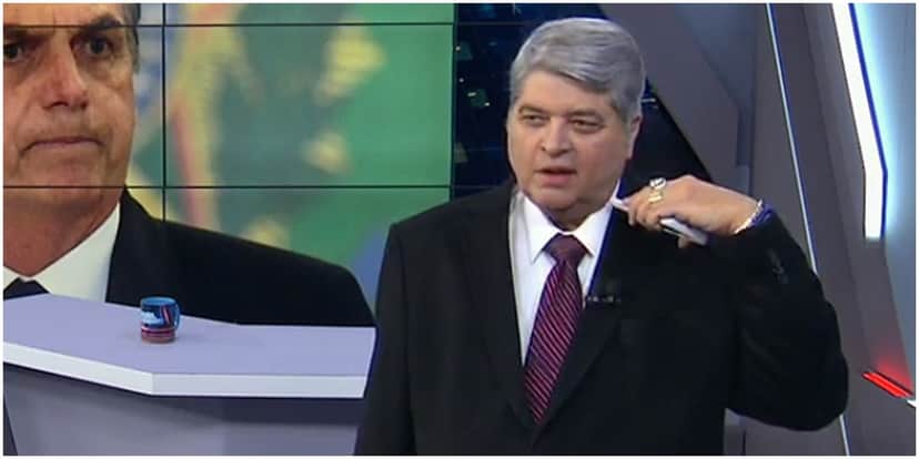 O apresentador Datena cobrou Bolsonaro ao vivo - Foto: Reprodução O apresentador Datena cobrou Bolsonaro ao vivo - Foto: Reprodução
