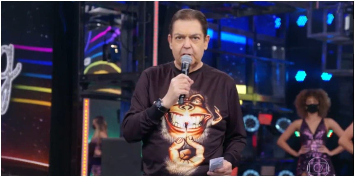 Faustão foi elogiado após Ding Dong e causou com sua felicidade (Foto: Reprodução) Faustão foi elogiado após Ding Dong e causou com sua felicidade (Foto: Reprodução)