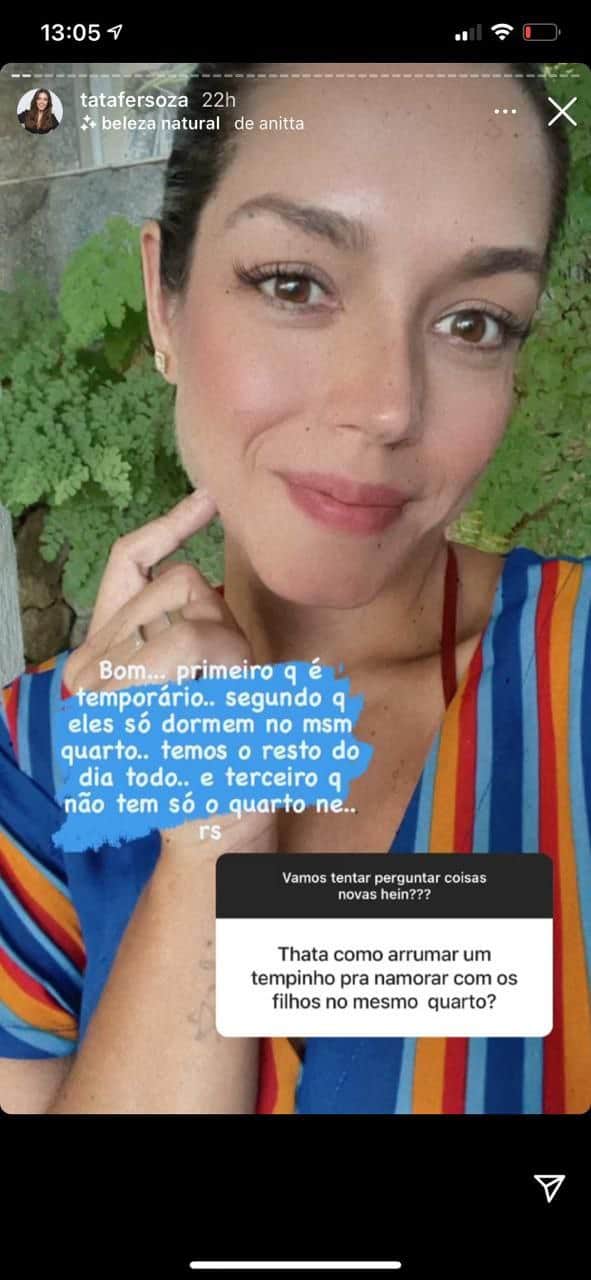 Ela ainda falou sobre a intimidade com Michel Teló Ela ainda falou sobre a intimidade com Michel Teló