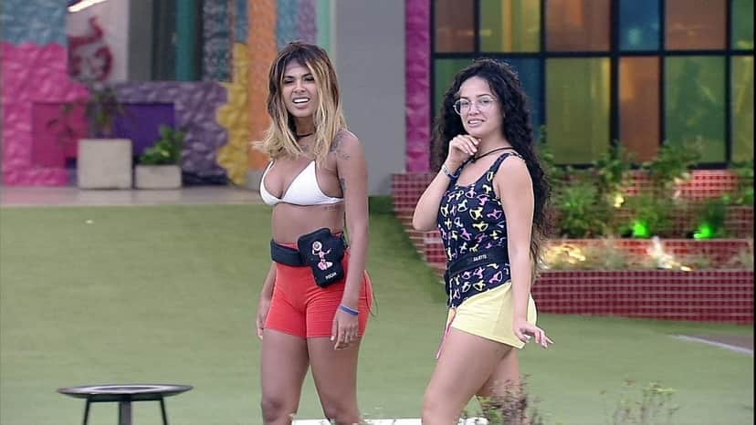 Pocah e Juliette no BBB21 (Foto: Reprodução) Pocah e Juliette no BBB21 (Foto: Reprodução)