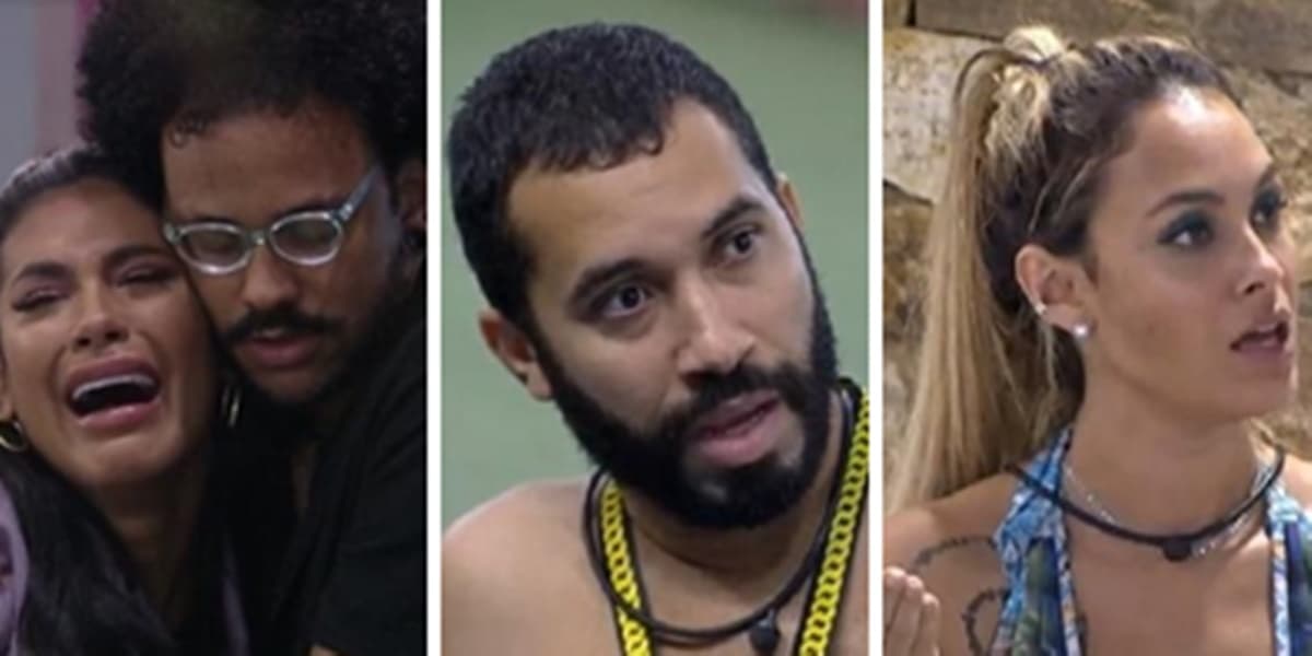 Pocah arrasada, Gilberto em choque e Sarah desmascarada no BBB21 (Foto: Montagem/TV Foco) Pocah arrasada, Gilberto em choque e Sarah desmascarada no BBB21 (Foto: Montagem/TV Foco)