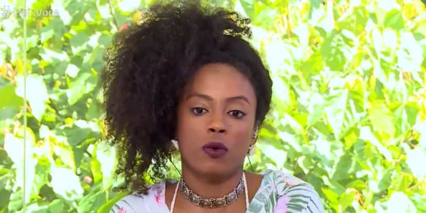 Lumena durante sua participação no Mais Você, para falar sobre o BBB21 (Foto: Reprodução / Globo) Lumena durante sua participação no Mais Você, para falar sobre o BBB21 (Foto: Reprodução / Globo)