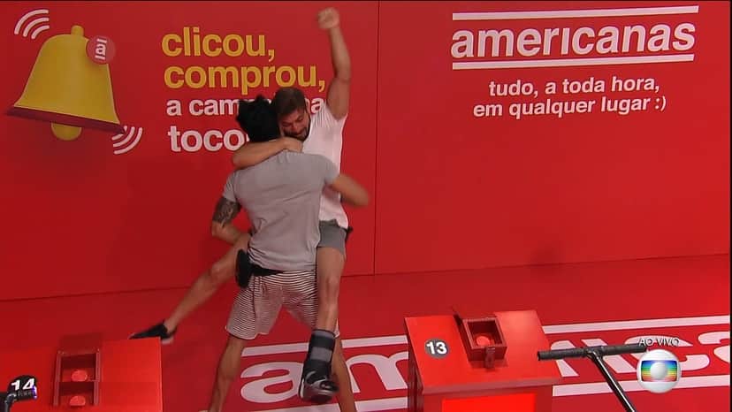 Rodolffo ganha prova do líder do BBB21 (Foto: TV Globo) Rodolffo ganha prova do líder do BBB21 (Foto: TV Globo)