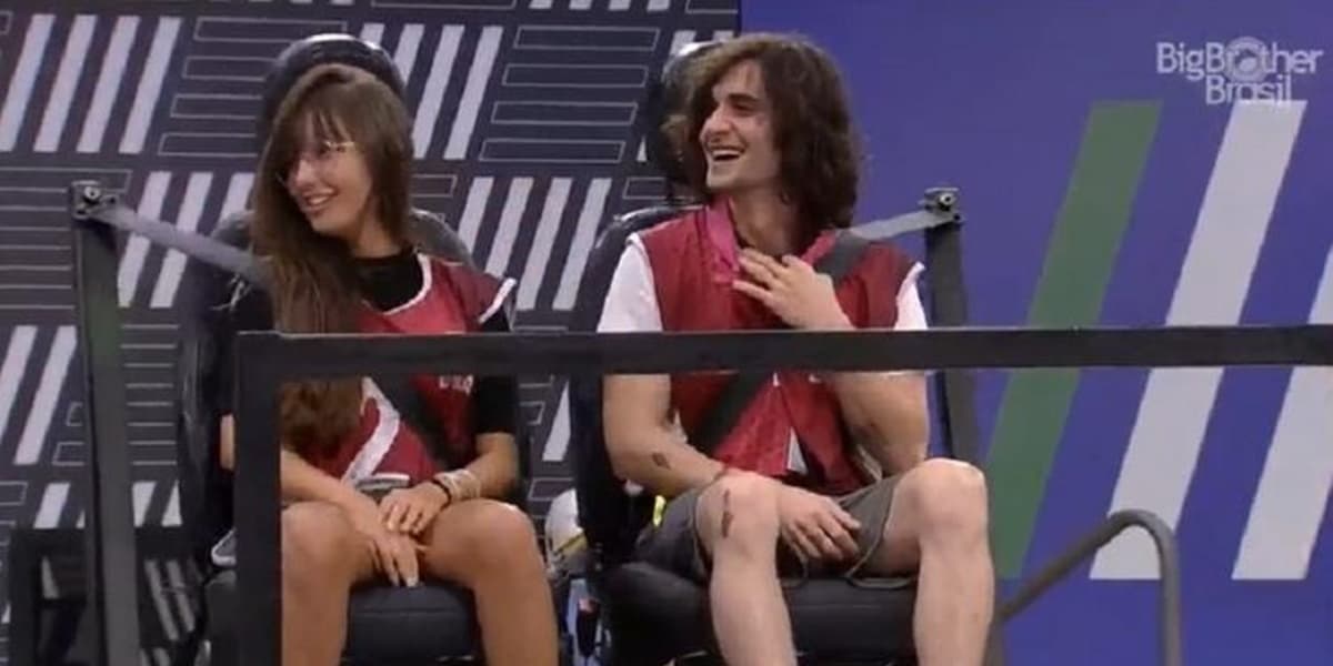 Fiuk ao lado de Thaís em prova no BBB21 (Foto: Reprodução) Fiuk ao lado de Thaís em prova no BBB21 (Foto: Reprodução)