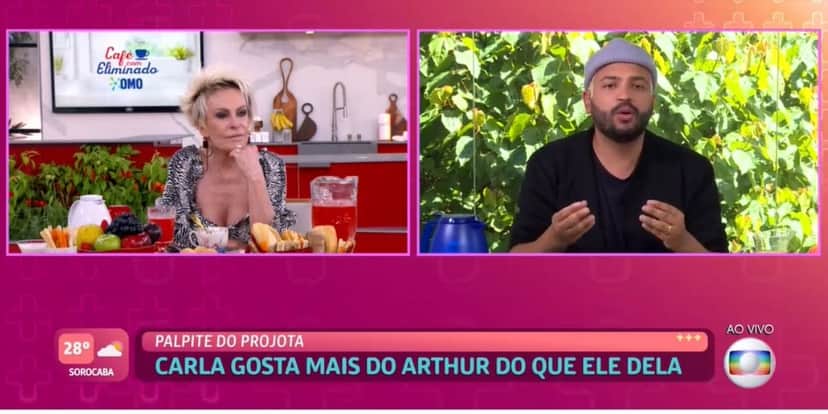Ana Maria detona Projota, expõe trisal dele com Arthur e Carla, e rapper assume de vez: "Ele não gosta" Ana Maria detona Projota, expõe trisal dele com Arthur e Carla, e rapper assume de vez: "Ele não gosta"