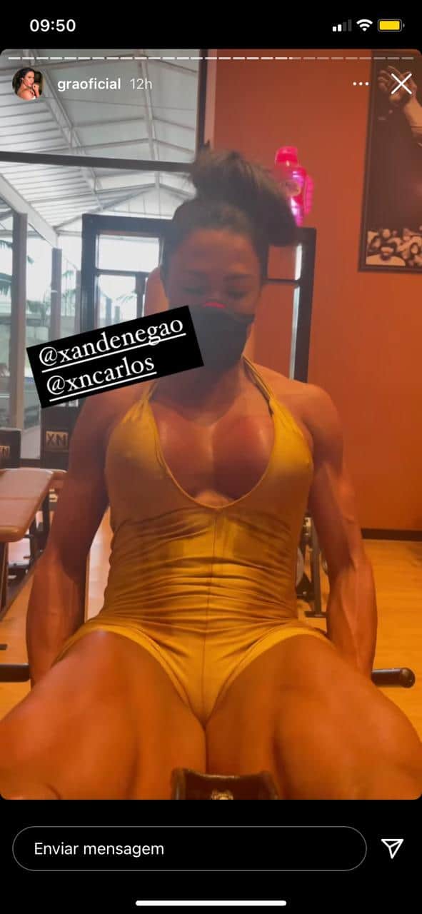 Gracyanne Barbosa é flagrada fazendo exercícios na academia na última segunda-feira, 15 (Reprodução - Instagram) Gracyanne Barbosa é flagrada fazendo exercícios na academia na última segunda-feira, 15 (Reprodução - Instagram)