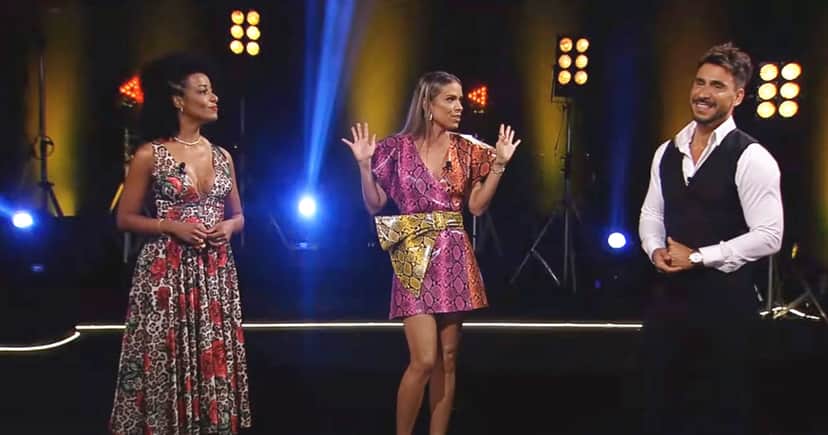 Alinne Prado, Lígia Mendes e Júlio Rocha (Foto: Reprodução/RedeTV! Alinne Prado, Lígia Mendes e Júlio Rocha (Foto: Reprodução/RedeTV!