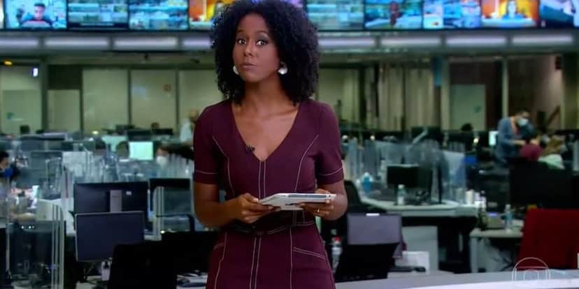 Maju Coutinho no comando do "Jornal Hoje" nesta terça-feira (16) (Foto: Reprodução/TV Globo) Maju Coutinho no comando do "Jornal Hoje" nesta terça-feira (16) (Foto: Reprodução/TV Globo)