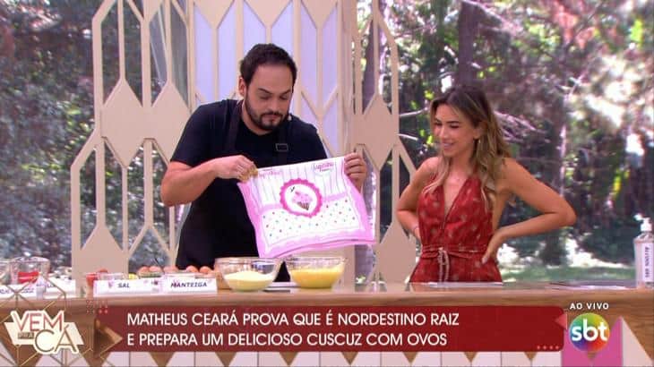 Matheus Ceará participou do "Vem Pra Cá" (Foto: Reprodução/SBT) Matheus Ceará participou do "Vem Pra Cá" (Foto: Reprodução/SBT)