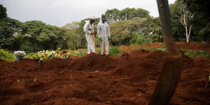 Brasil bate marca histórica em número de mortes pela Covid-19 (Foto: Reprodução) Brasil bate marca histórica em número de mortes pela Covid-19 (Foto: Reprodução)