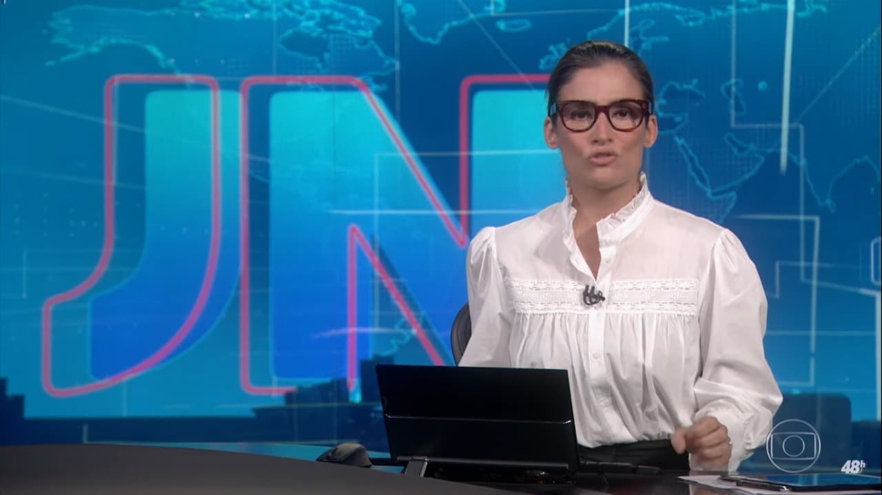 Renata Vasconcellos no Plantão Globo (Foto: Reprodução / TV Globo) Renata Vasconcellos no Plantão Globo (Foto: Reprodução / TV Globo)