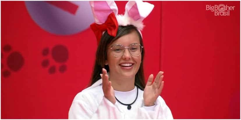 Thaís foi a vencedora da Prova do Anjo do BBB21 - Foto: Reprodução/Globoplay Thaís foi a vencedora da Prova do Anjo do BBB21 - Foto: Reprodução/Globoplay