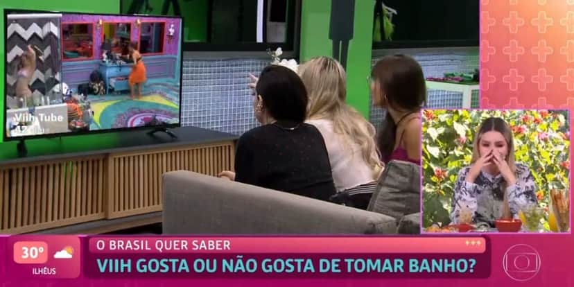 Viih Tube abre jogo sobre falta de banho no BBB21 (Reprodução) Viih Tube abre jogo sobre falta de banho no BBB21 (Reprodução)