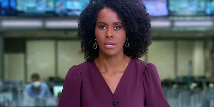 Maju Coutinho no Jornal Hoje (Foto: Reprodução) Maju Coutinho no Jornal Hoje (Foto: Reprodução)