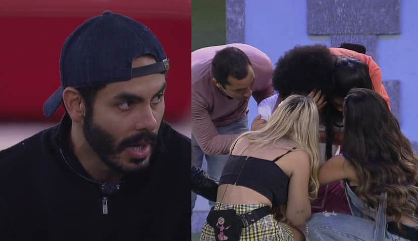 Rodolffo fez ofensas a João Luiz no BBB21 (Foto: Reprodução) Rodolffo fez ofensas a João Luiz no BBB21 (Foto: Reprodução)