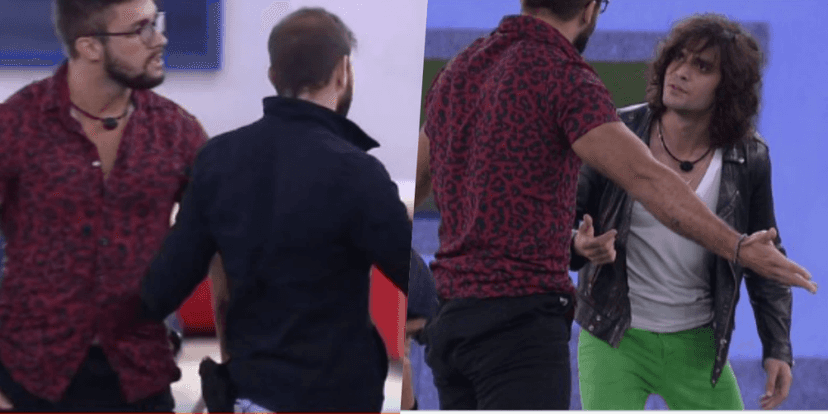 Arthur e Fiuk quase se agrediram ao vivo no BBB21 (Foto reproduçã Arthur e Fiuk quase se agrediram ao vivo no BBB21 (Foto reproduçã