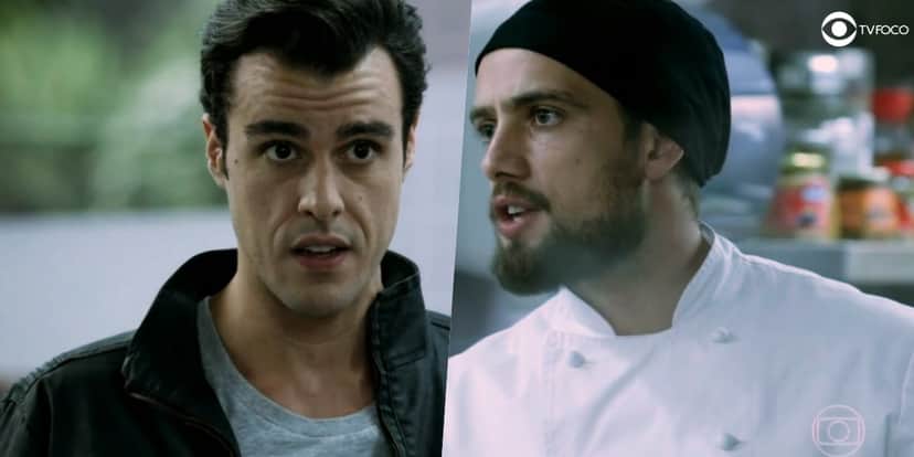 Fotomontagem de Enrico e Vicente da novela Império Fotomontagem de Enrico e Vicente da novela Império