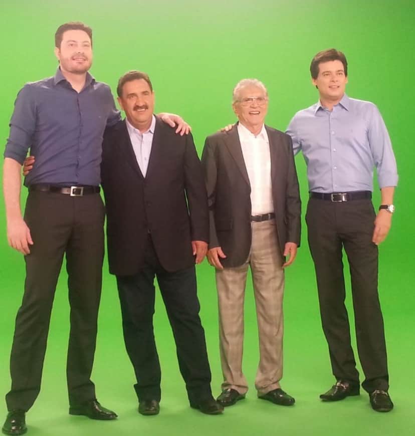 Celso Portiolli, Ratinho, Carlos Alberto de Nóbrega e Danilo Gentili (Reprodução) Celso Portiolli, Ratinho, Carlos Alberto de Nóbrega e Danilo Gentili (Reprodução)