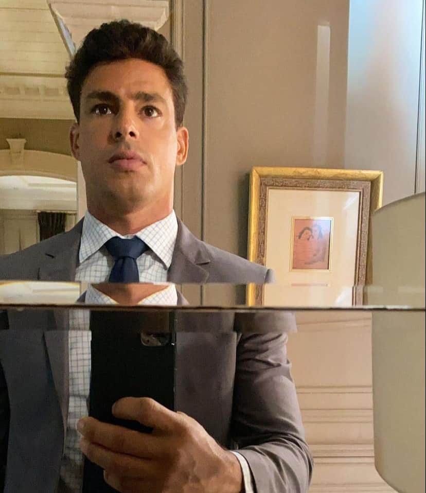 Cauã nas gravações da novela Cauã nas gravações da novela