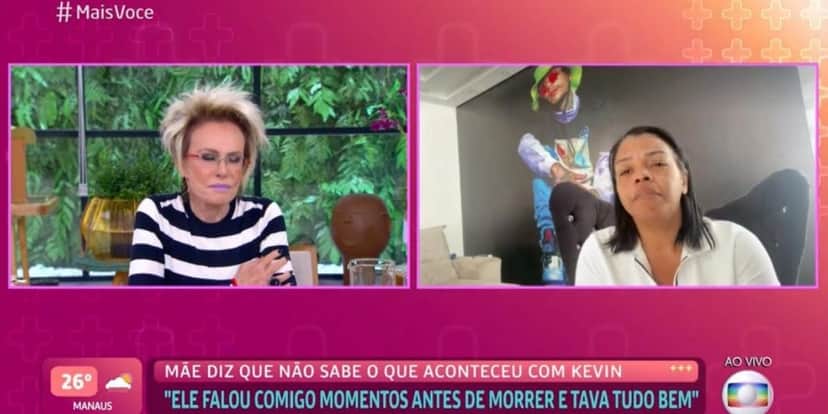 Mãe de Mc Kevin vai à Ana Maria (Reprodução) Mãe de Mc Kevin vai à Ana Maria (Reprodução)