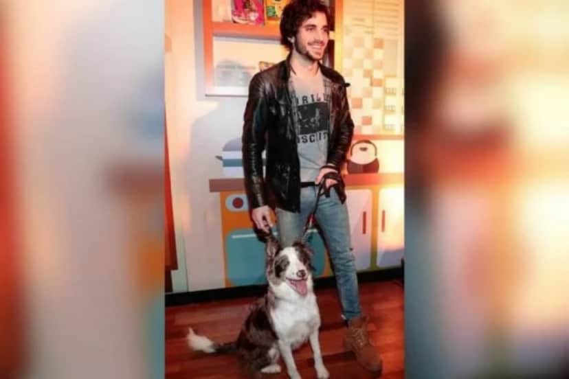 Fiuk em clique junto com um dos cachorros (Foto: Reprodução) Fiuk em clique junto com um dos cachorros (Foto: Reprodução)