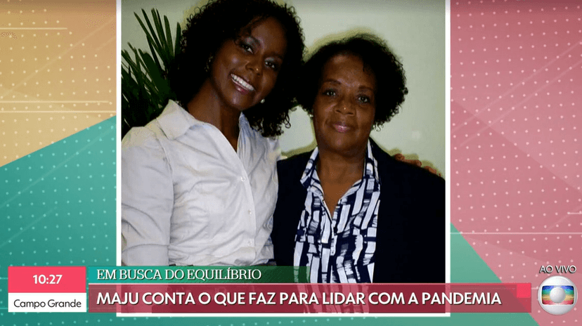 Mãe de Maju Coutinho foi exposta no É De Casa (Foto: Reprodução) Mãe de Maju Coutinho foi exposta no É De Casa (Foto: Reprodução)