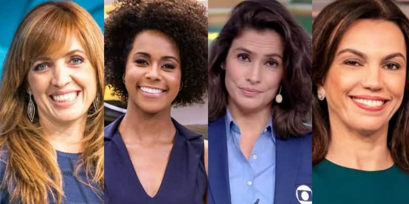 Poliana, Maju, Renata Vascellos e Ana Paula Araújo: Revelado o salário absurdo do quarteto da Globo (Foto: Reprodução) Poliana, Maju, Renata Vascellos e Ana Paula Araújo: Revelado o salário absurdo do quarteto da Globo (Foto: Reprodução)