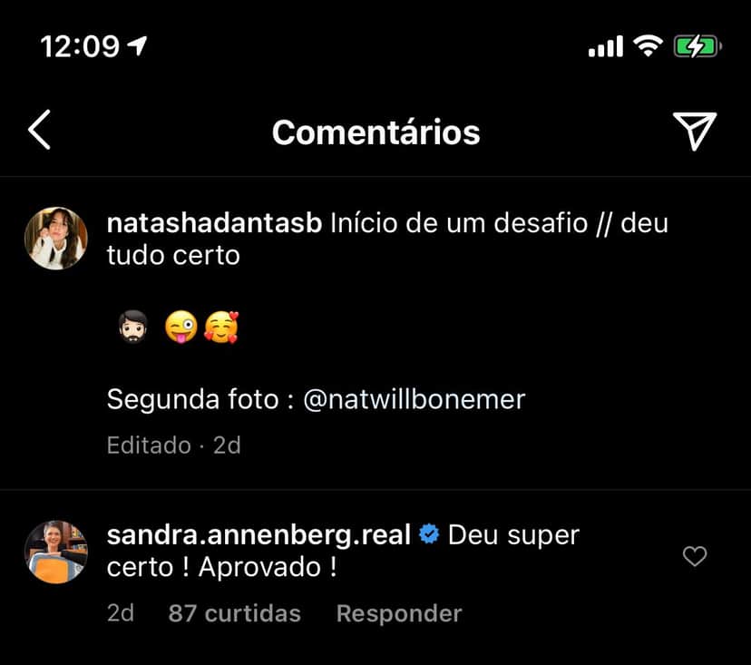 Sandra Annenberg manda recado para esposa de Bonner (Reprodução) Sandra Annenberg manda recado para esposa de Bonner (Reprodução)