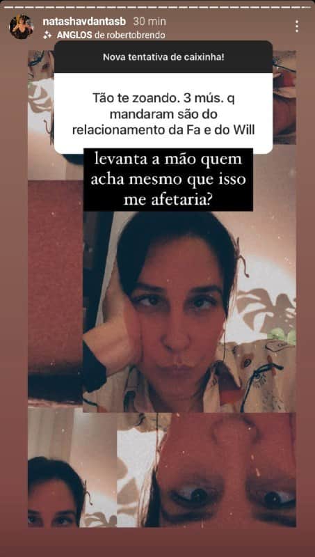 Natasha Dantas se revoltou com recado e detonou (Foto: Reprodução/ Instagram) Natasha Dantas se revoltou com recado e detonou (Foto: Reprodução/ Instagram)