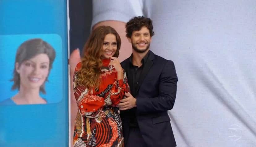 Claudia Ohana e Heron Leal estão na Super Dança dos Famosos do Domingão do Faustão (Foto: Reprodução) Claudia Ohana e Heron Leal estão na Super Dança dos Famosos do Domingão do Faustão (Foto: Reprodução)