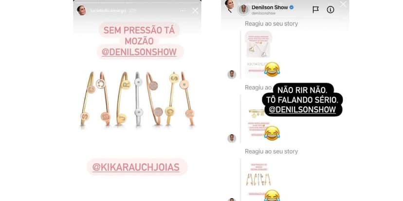 Denílson teve conversa vazada pela esposa e recebeu "ameaça" (Reprodução: Instagram) Denílson teve conversa vazada pela esposa e recebeu "ameaça" (Reprodução: Instagram)