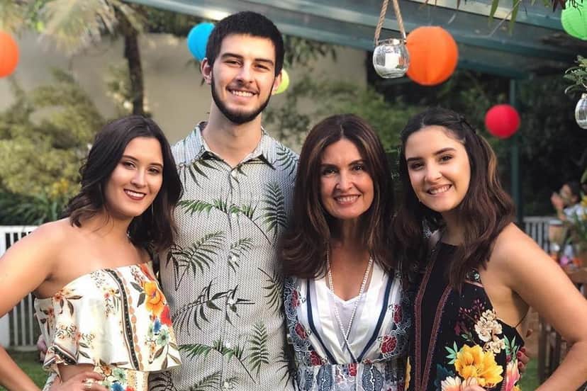 Fátima Bernardes e seus filhos Fátima Bernardes e seus filhos