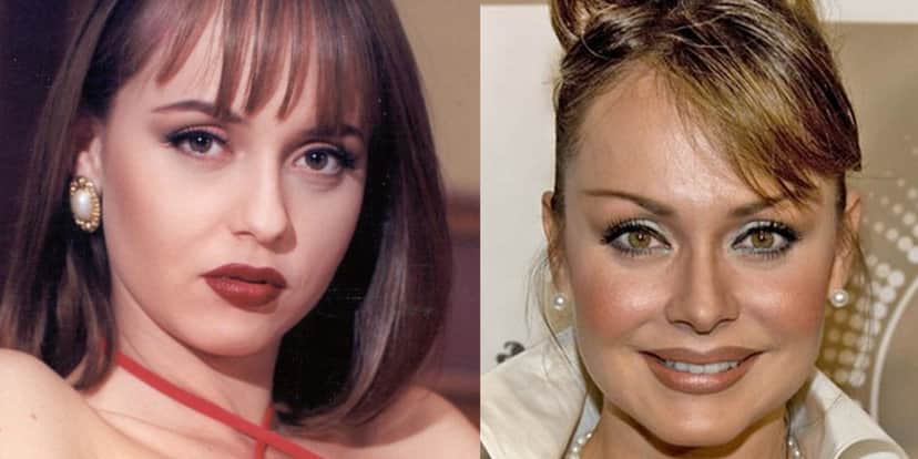 Gaby Spanic durante e depois de "A Usurpadora" (Foto: Reprodução/Televisa) Gaby Spanic durante e depois de "A Usurpadora" (Foto: Reprodução/Televisa)