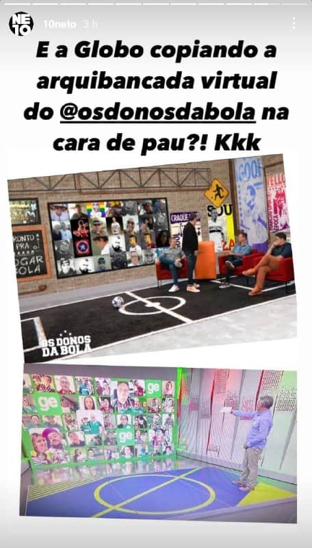 Neto mostrou provas de sua acusação com imagens (Foto: Reprodução) Neto mostrou provas de sua acusação com imagens (Foto: Reprodução)